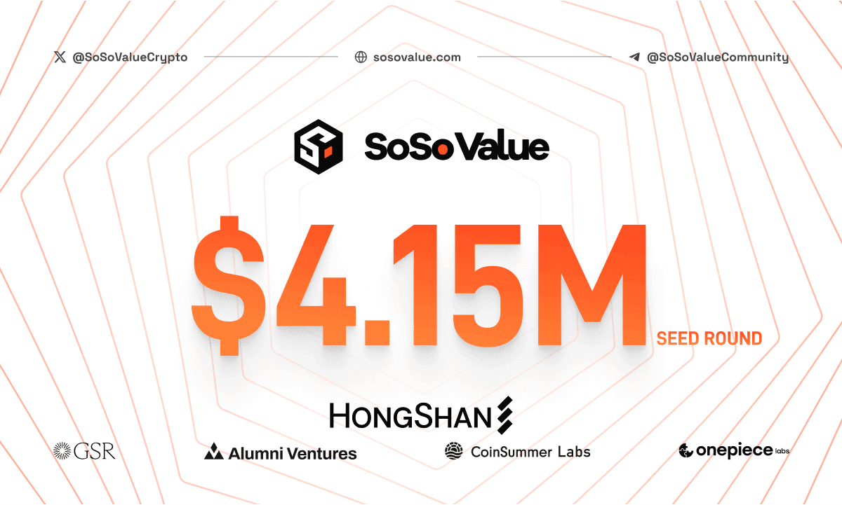 SoSoValue Secures $4.15M Seed Funding to Transform AI-Driven Crypto Investment Research