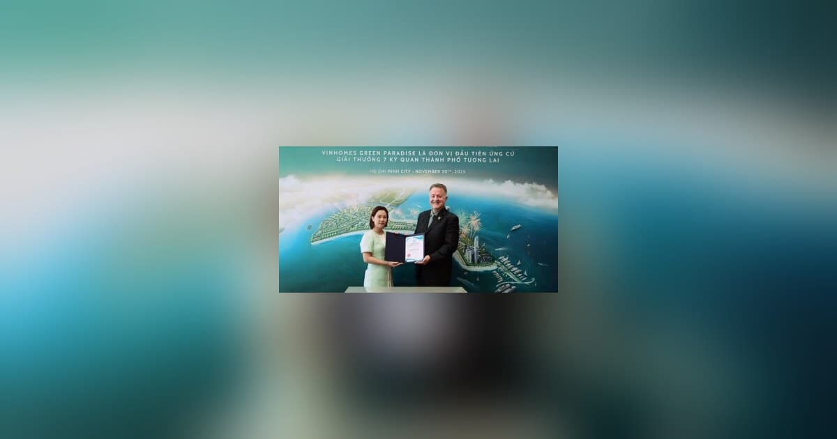 Vinhomes Green Paradise Named First Official Participant in New7Wonders' 7 Wonders of Future Cities Campaign