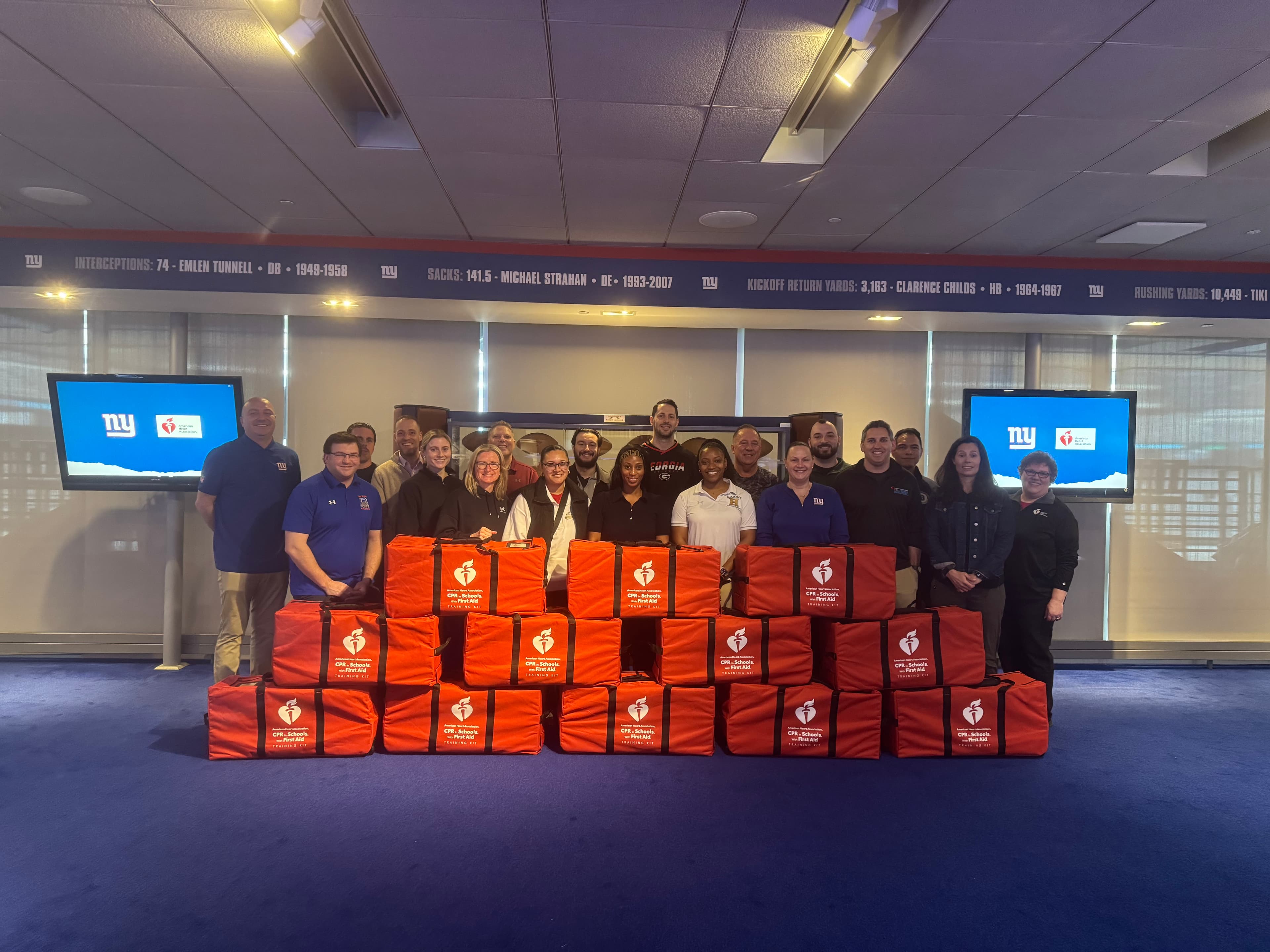 NY Giants Foundation Equips 12 New Jersey Schools with Life-Saving CPR Training Resources