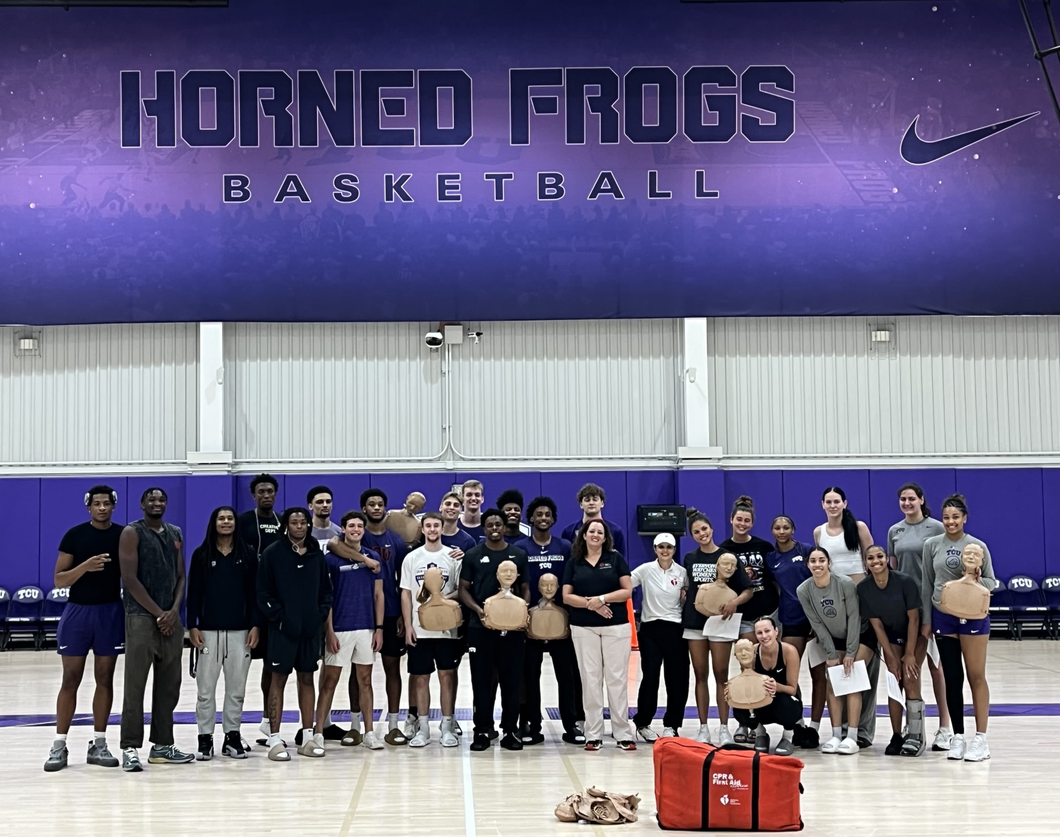 TCU Basketball Teams Join Nation of Lifesavers in CPR Training Initiative