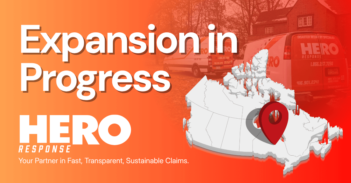 Hero Response Expands Its Restoration Services to Ontario with Two New Locations
