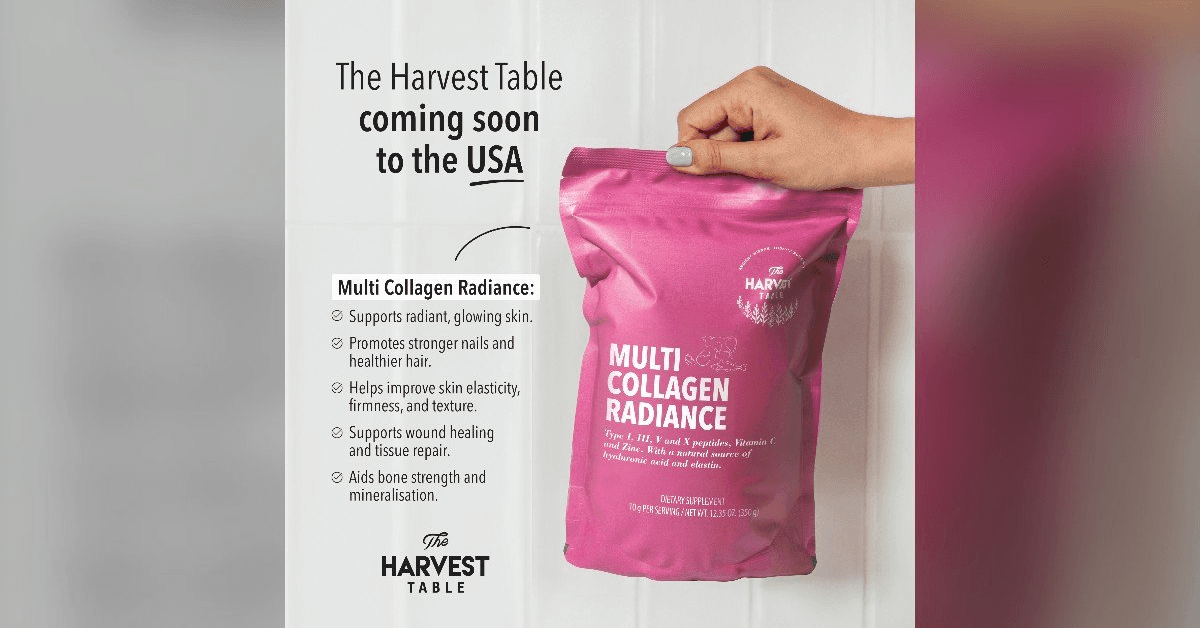 South African Wellness Brand The Harvest Table Prepares U.S. Market Entry with Clean-Label Collagen Products