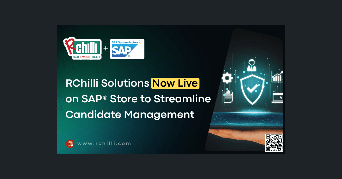 RChilli Solutions Now Available on SAP® Store to Transform HR Recruitment Processes