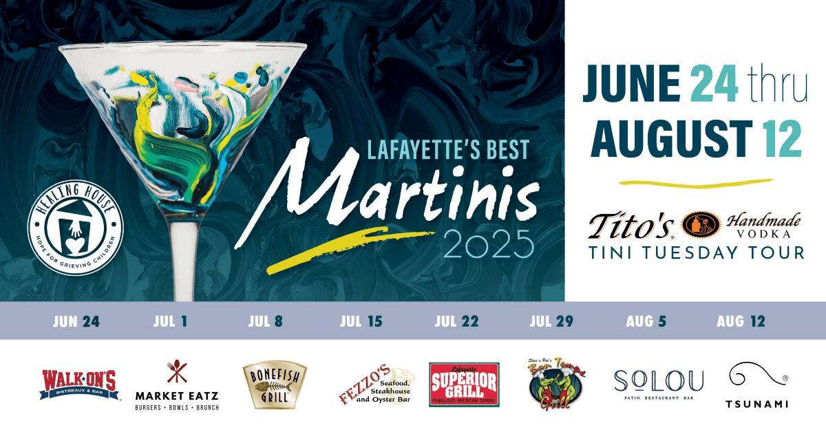 Healing House's Martini Tour and Gala Supports Grieving Families in Acadiana