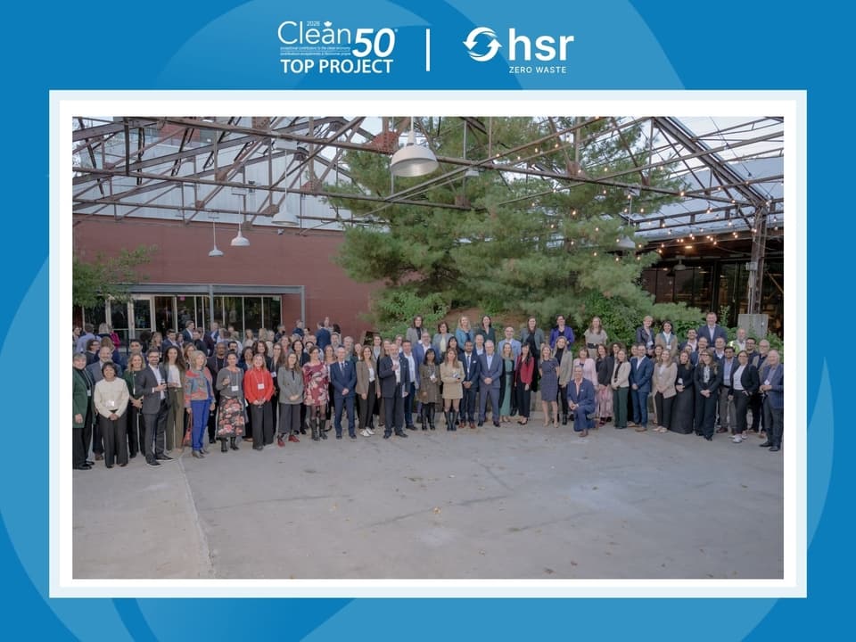 HSR Zero Waste Wins Clean50 Top Project Award for Convention Centre Transformation