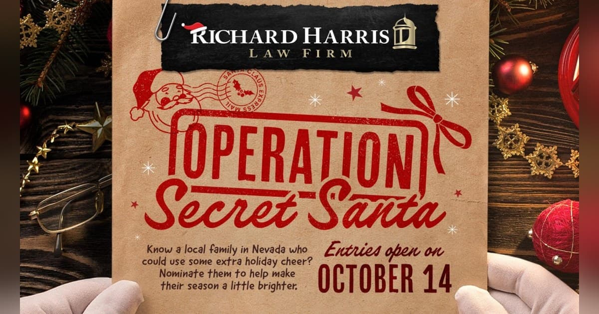Richard Harris Law Firm Launches 2026 Operation Secret Santa to Support Nevada Families