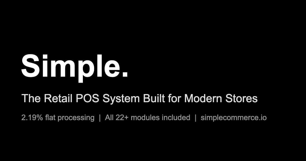 Simple Launches All-in-One Retail POS to Challenge Fragmented, Fee-Heavy Systems