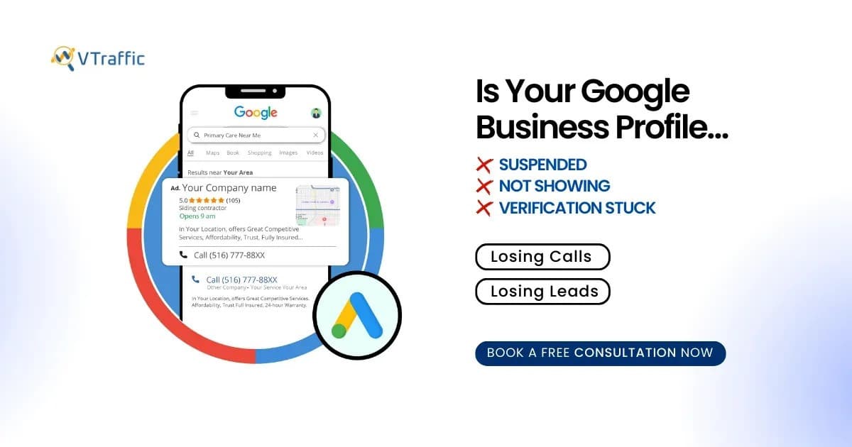 VTraffic.io Helps Local Businesses Recover Suspended Google Business Profiles
