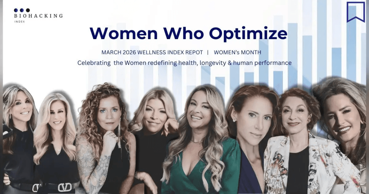 Biohacking Index Report Highlights Women Leading Shift to Regenerative Health