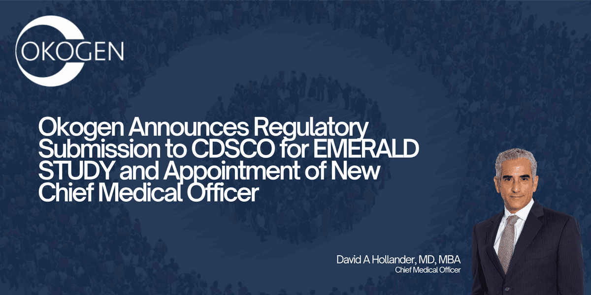 Okogen Advances Acute Conjunctivitis Treatment with CDSCO Submission and New CMO