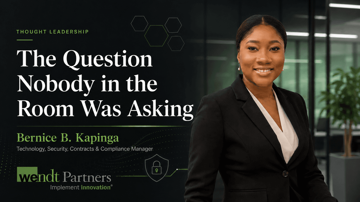 Wendt Partners' Bernice Kapinga to Address Legal Careers Workshop, Highlighting Security and Compliance Milestones