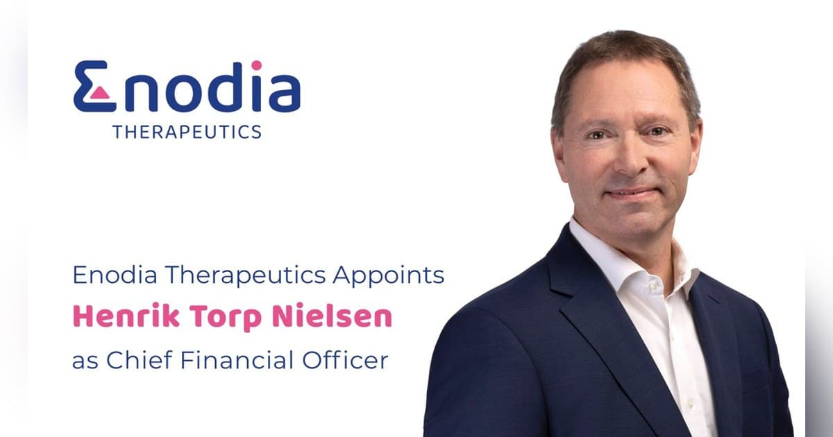 Enodia Therapeutics Names Henrik Torp Nielsen as CFO to Drive Growth and Advance Sec61 Platform