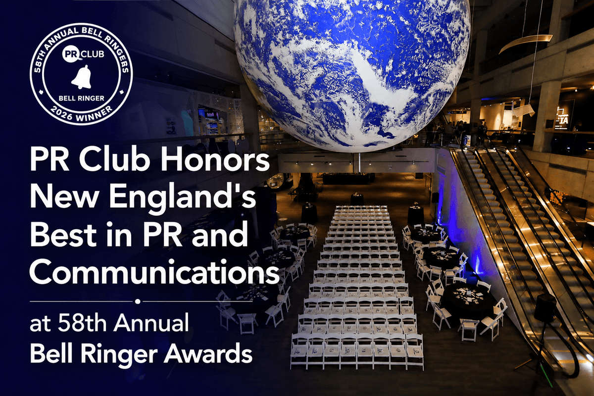 PR Club Celebrates New England's Best in Communications at 58th Annual Bell Ringer Awards
