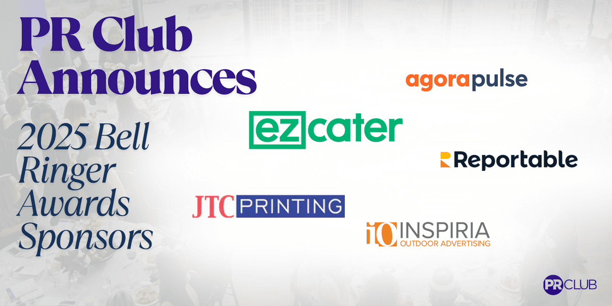 PR Club Announces Five Sponsors for 2025 Bell Ringer Awards