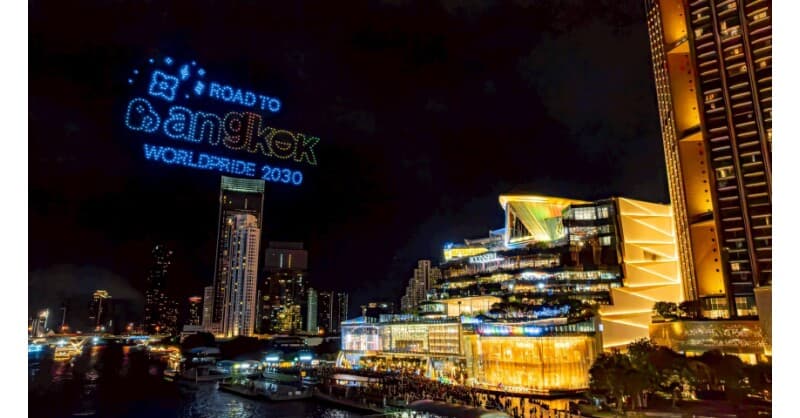 ICONSIAM's Rainbow Drone and Fireworks Spectacular Showcases Thailand's Readiness for World Pride 2030