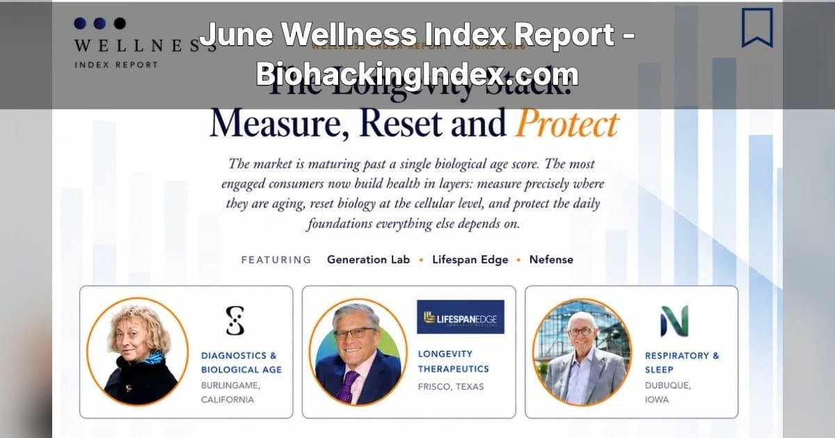 Wellness Index Report Reveals Shift from Longevity to Quality-of-Life Health