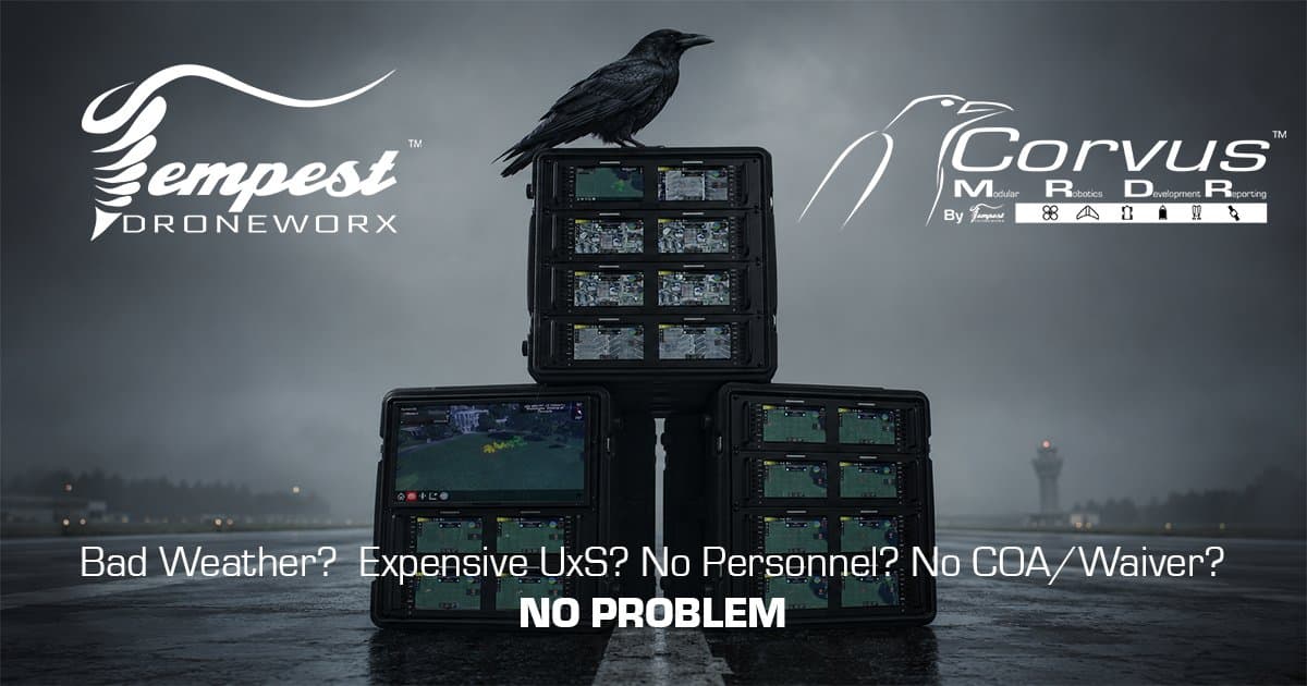 Tempest Droneworx Unveils Corvus MRDR™ to Bridge Simulation and Real-World Autonomous Testing