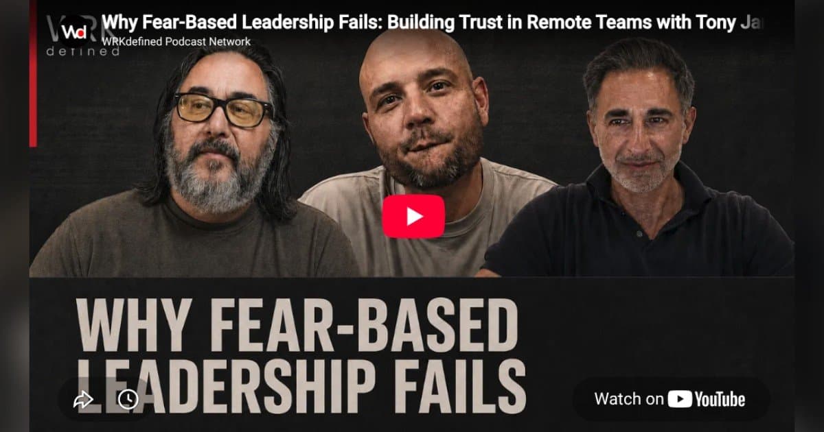 Fear-Based Leadership Is Sinking Companies, Says Oyster Founder Tony Jamous