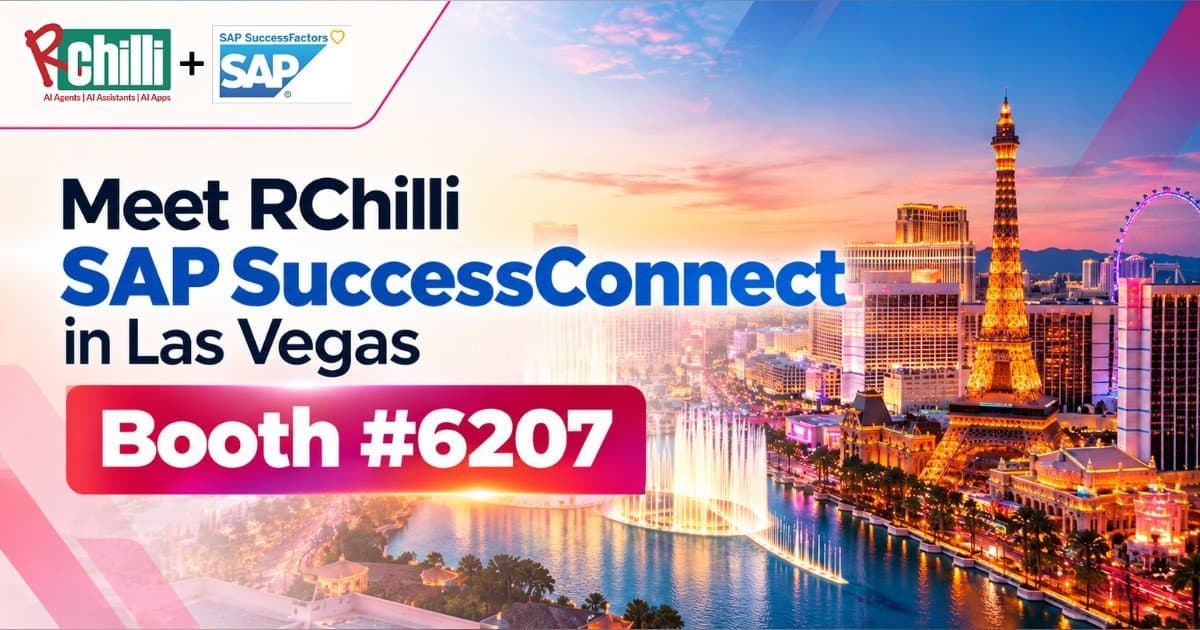 RChilli to Show HR Leaders the Cost of Unreliable Candidate Data at SAP SuccessConnect Las Vegas