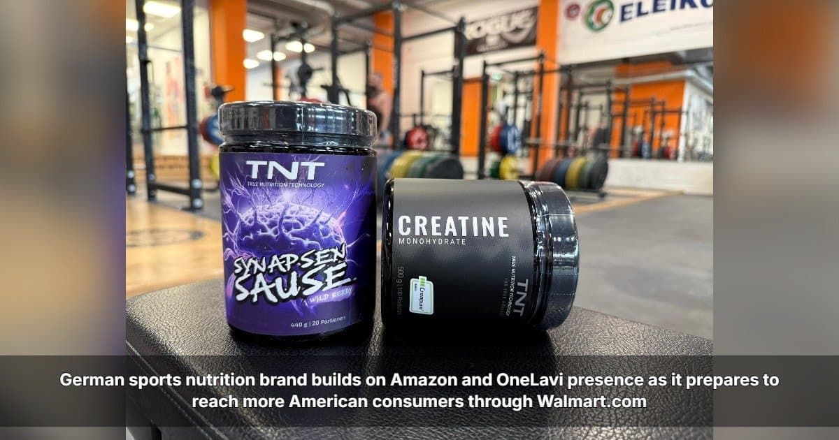 German Sports Nutrition Brand TNT Sets Sights on Walmart.com in U.S. Expansion