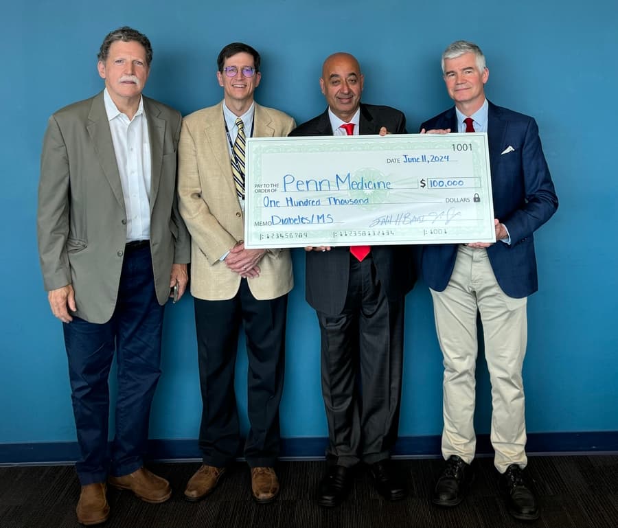 Jalil Bami Donates $100,000 to UPenn's Diabetes Research at Leadership Council Meeting