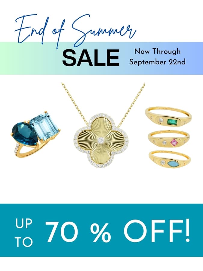 Morgan's Jewelers Announces End of Summer Sale with Discounts Up to 70%