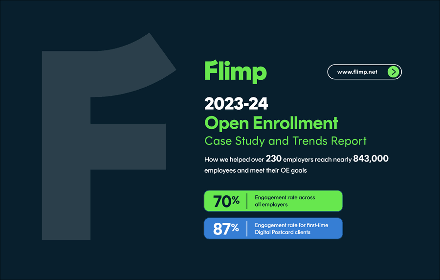 Flimp Reports 70% Average Engagement Rate for Employee Benefits Communications