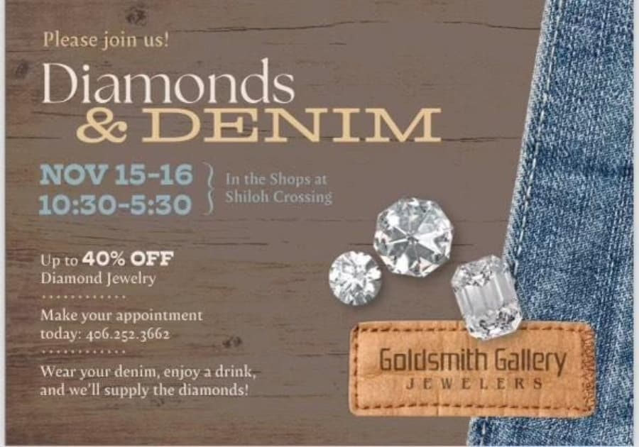Goldsmith Gallery Jewelers Hosts Diamonds and Denim Event in Billings, Montana