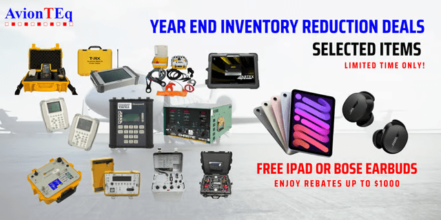 AvionTEq Launches Year-End Rebate Promotion on Avionics Test Equipment