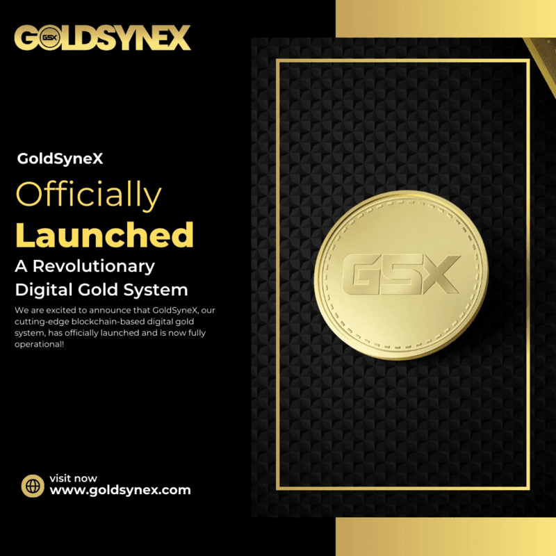GoldSyneX Launches Blockchain-Based Digital Gold System