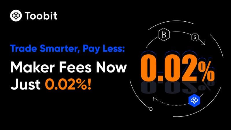 Toobit Reduces Futures Maker Fees to 0.02%, Enhancing Trader Profitability