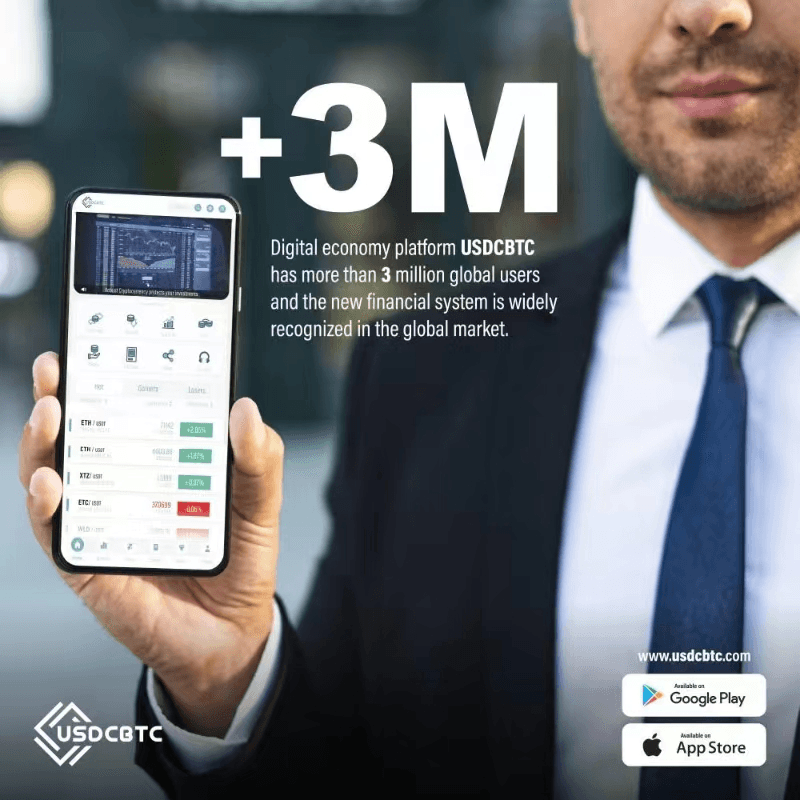 Usdcbtc Digital Economy Platform Surpasses 3 Million Global Users, Gains Wide Recognition in Global Markets