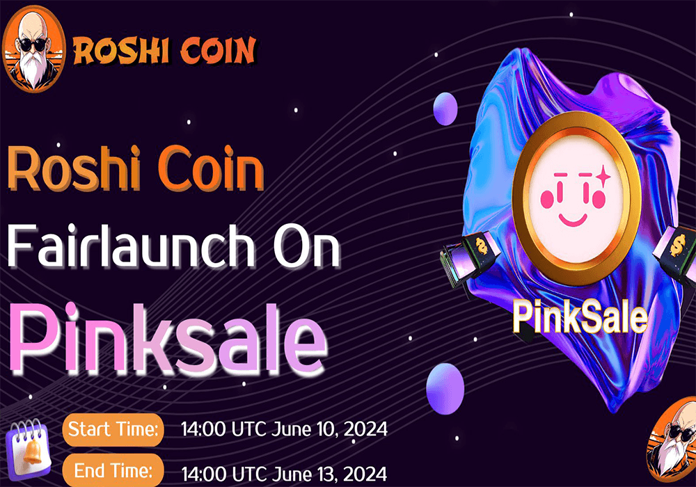 Roshi Coin Launches on PinkSale with Big Marketing Plans Ahead