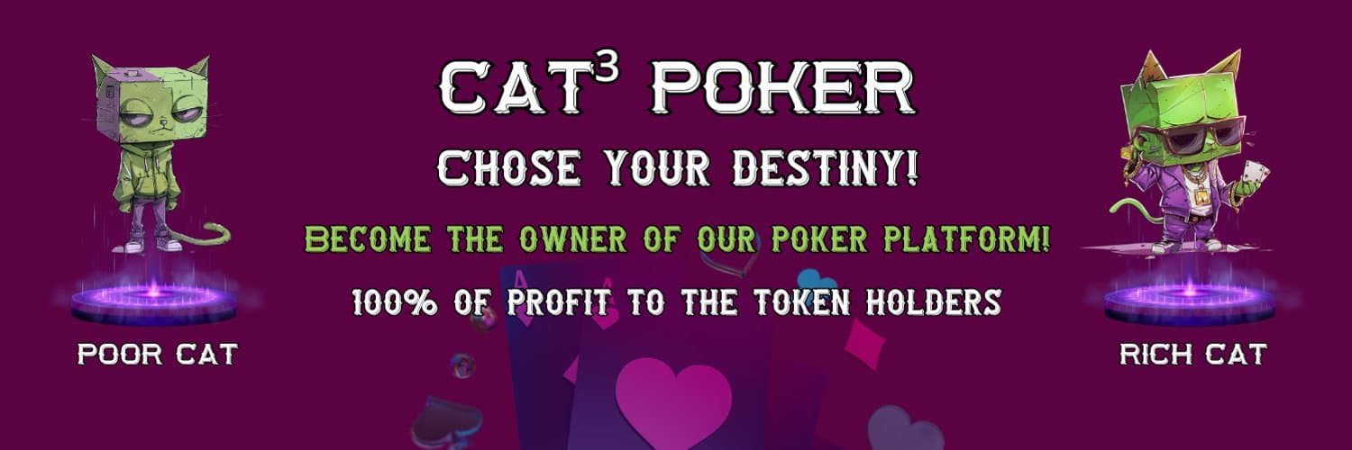 CAT³ Poker Launches Revolutionary Blockchain-Based Poker Platform