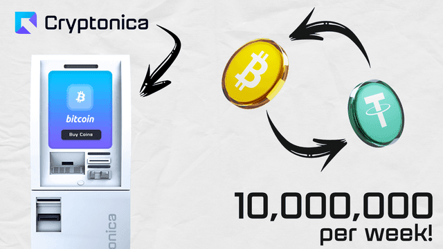 Cryptonica Hits 10 Million Weekly Transactions, Sets New Industry Standard