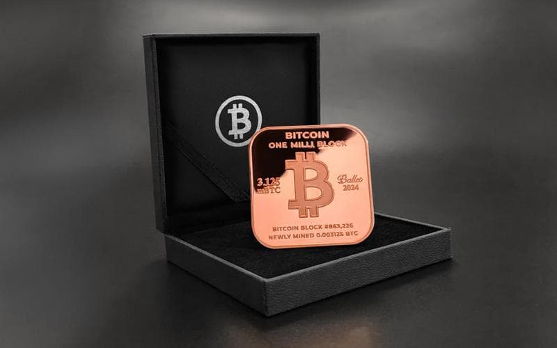 Ballet Unveils One Milli Block: A Physical Bitcoin Collectible Containing Newly Mined Cryptocurrency