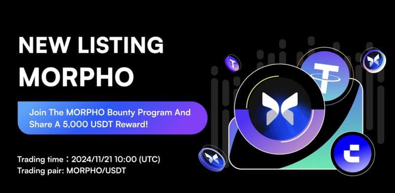 MORPHO Token to Launch on CoinW Exchange, Signaling Growth in Decentralized Lending