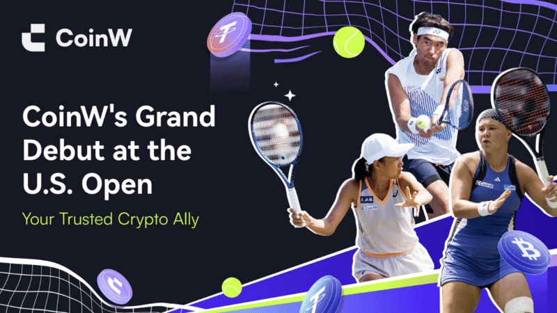 CoinW Sponsors Three Elite Tennis Players at 2024 U.S. Open