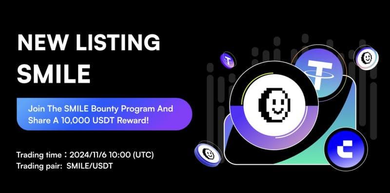 BitSmiley's Bitcoin-Native Stablecoin SMILE to Launch on CoinW Exchange