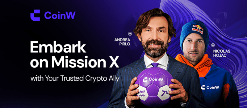 CoinW Launches Mission X Campaign with Football Icon Andrea Pirlo as Global Ambassador