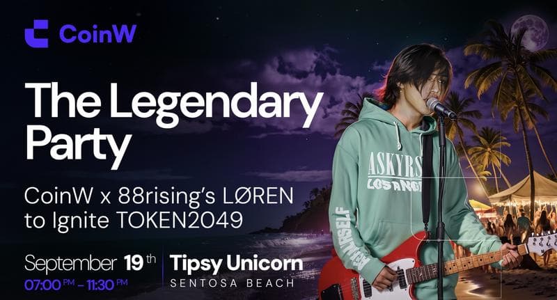 CoinW Teams Up with LØREN for Groundbreaking TOKEN2049 Party in Singapore
