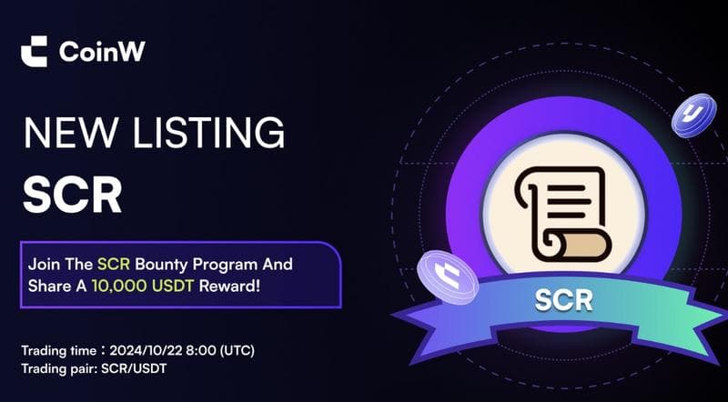 Scroll's SCR Token Set to Launch on CoinW Exchange, Signaling Growth in Ethereum Scaling Solutions