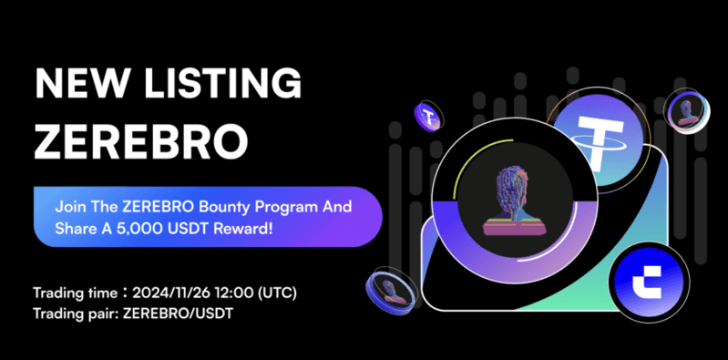 CoinW Exchange to List ZEREBRO Meme Coin, Highlighting AI-Driven Content Generation