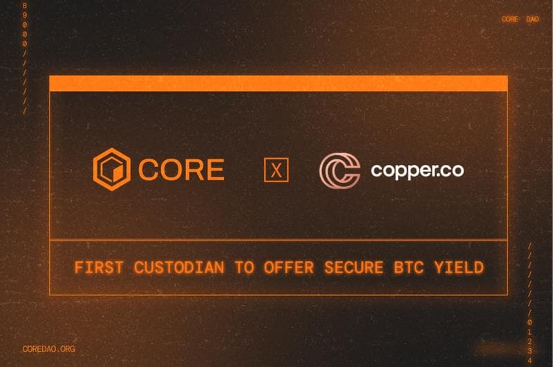 Copper Integrates Core's BTC Staking, Pioneering Secure Yield for Institutional Investors