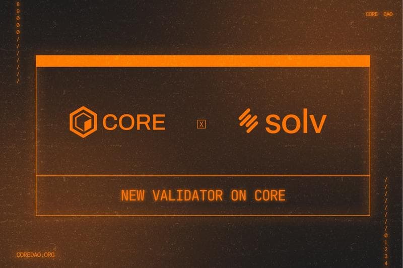 Solv Joins Core Blockchain as New Validator, Strengthening Network Security