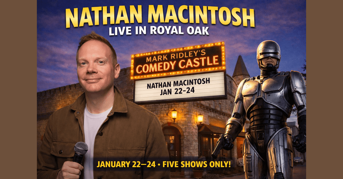 Comedian Nathan Macintosh Returns to Comedy Castle for Limited Five-Show Run