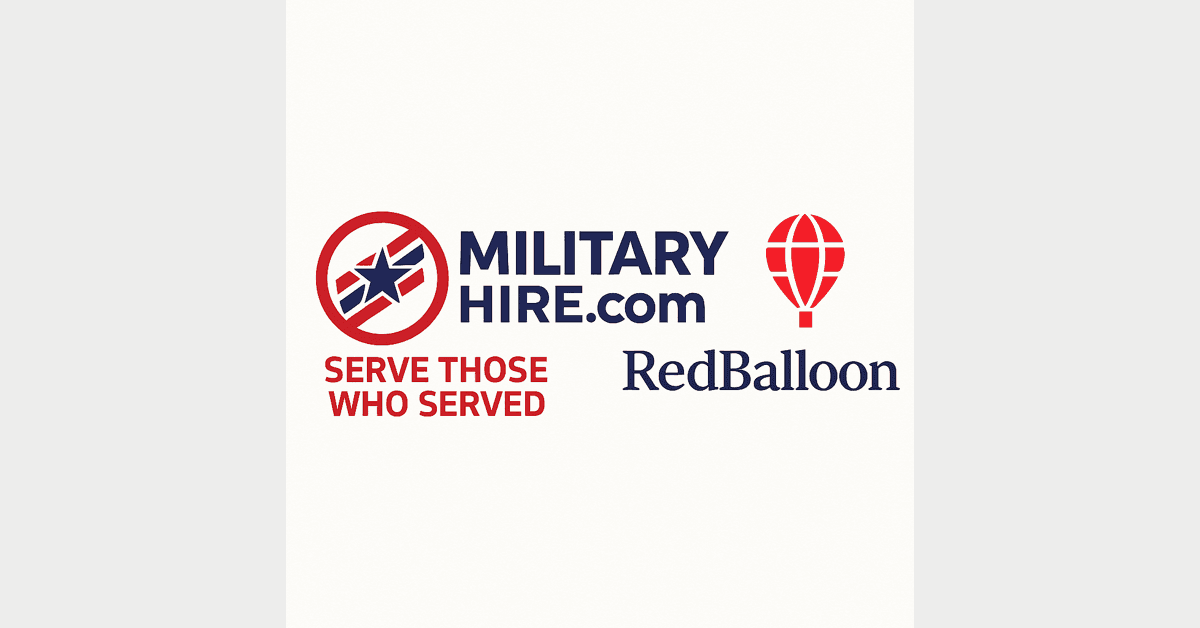 MilitaryHire and RedBalloon Partner to Revolutionize Veteran Employment Opportunities