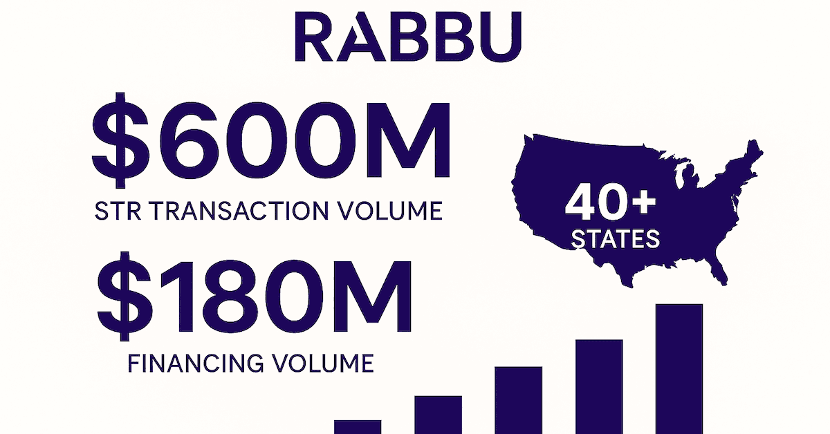 Rabbu's $600 Million Transaction Milestone Signals Maturation of Airbnb Investment Market