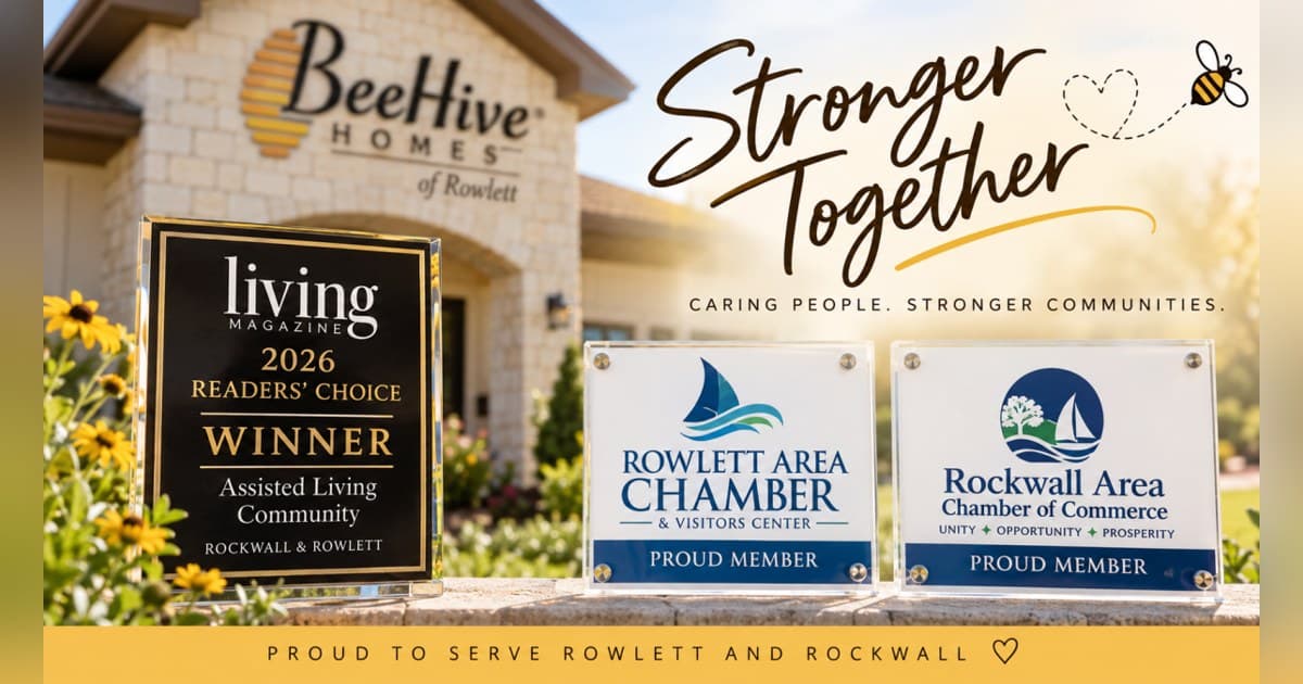 BeeHive Homes of Rowlett Wins Best Assisted Living Community in Readers' Choice Awards