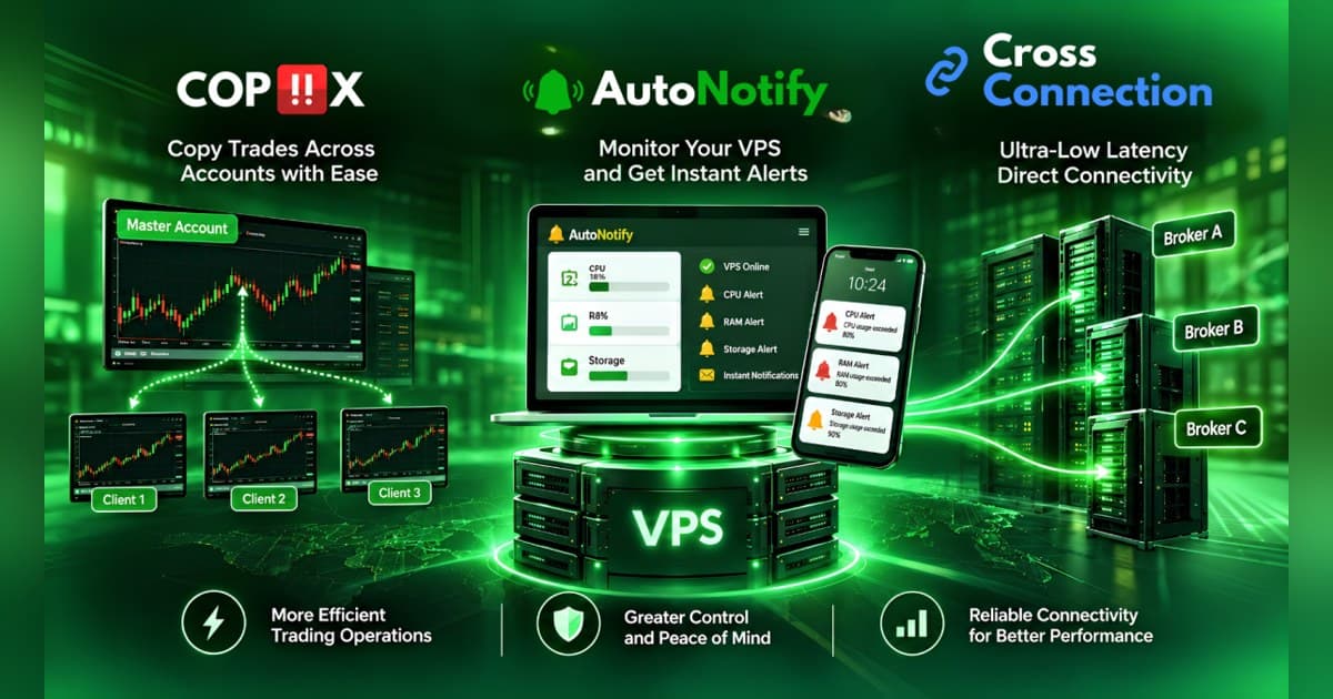 TradingFXVPS Expands Into Full Trading Infrastructure With Copiix, Monitoring Tools, and Global Cross-Connects